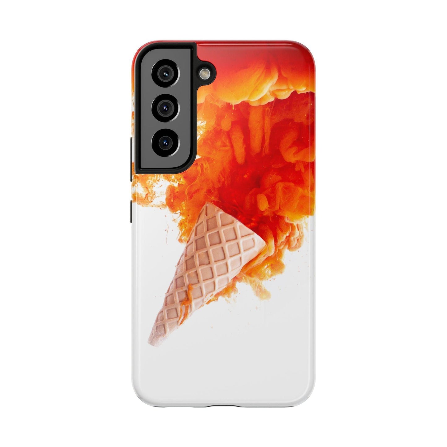 Ice Cream With Flame Of Colors Tough Phone Cases