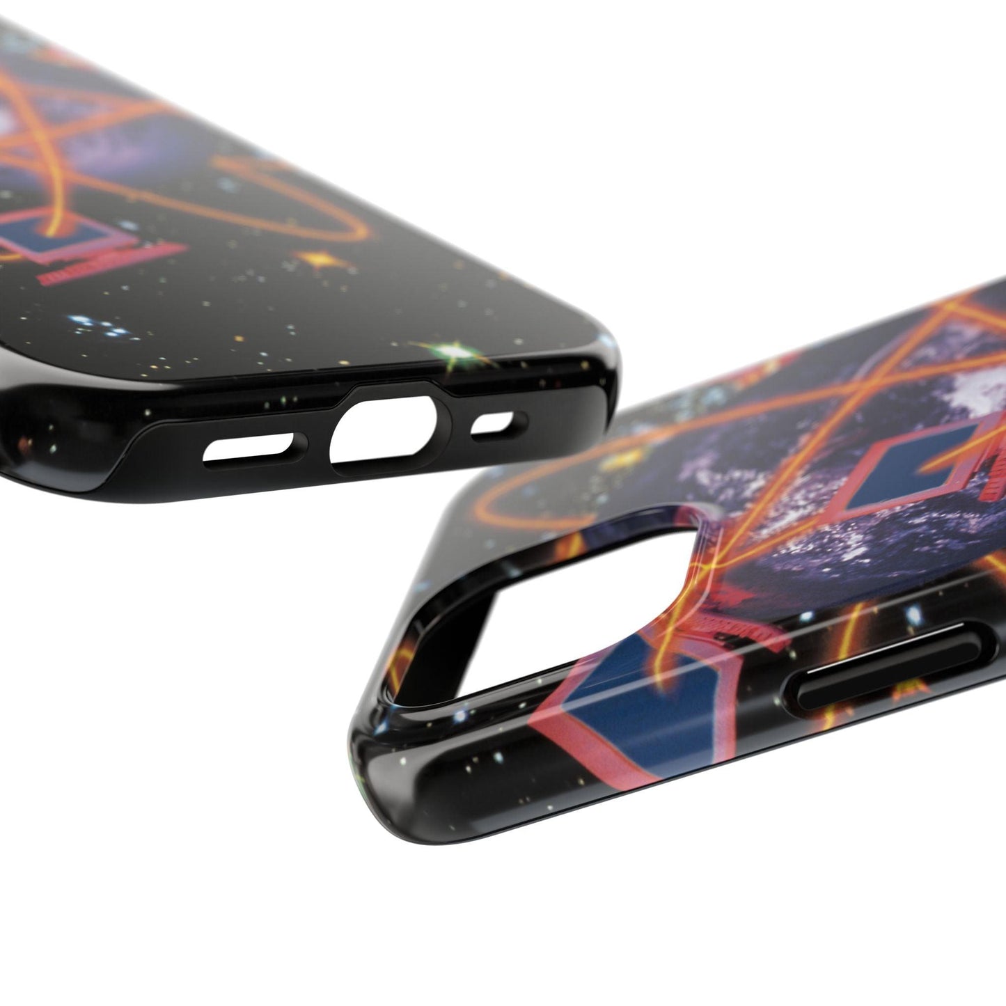 Computer Galaxy Printed With Orbiting Tough Phone Cases