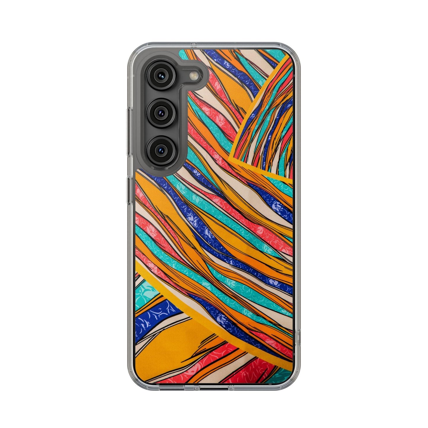 Clear Cases Stripes of  Powerful Colors