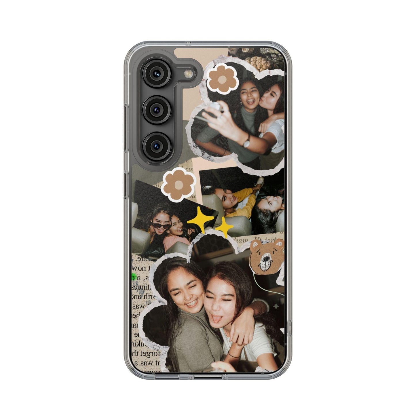 Memories In Retro Templet  Custom Printed Clear Cases