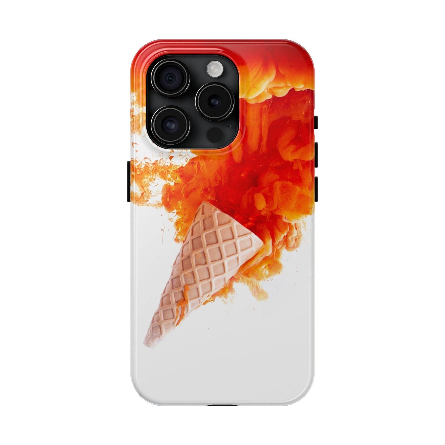 Ice Cream With Flame Of Colors Tough Phone Cases