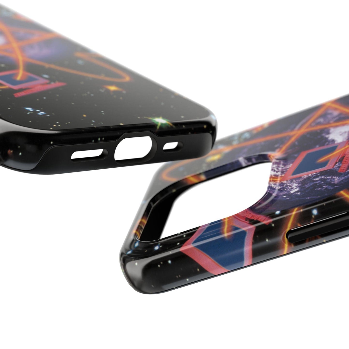 Computer Galaxy Printed With Orbiting Tough Phone Cases