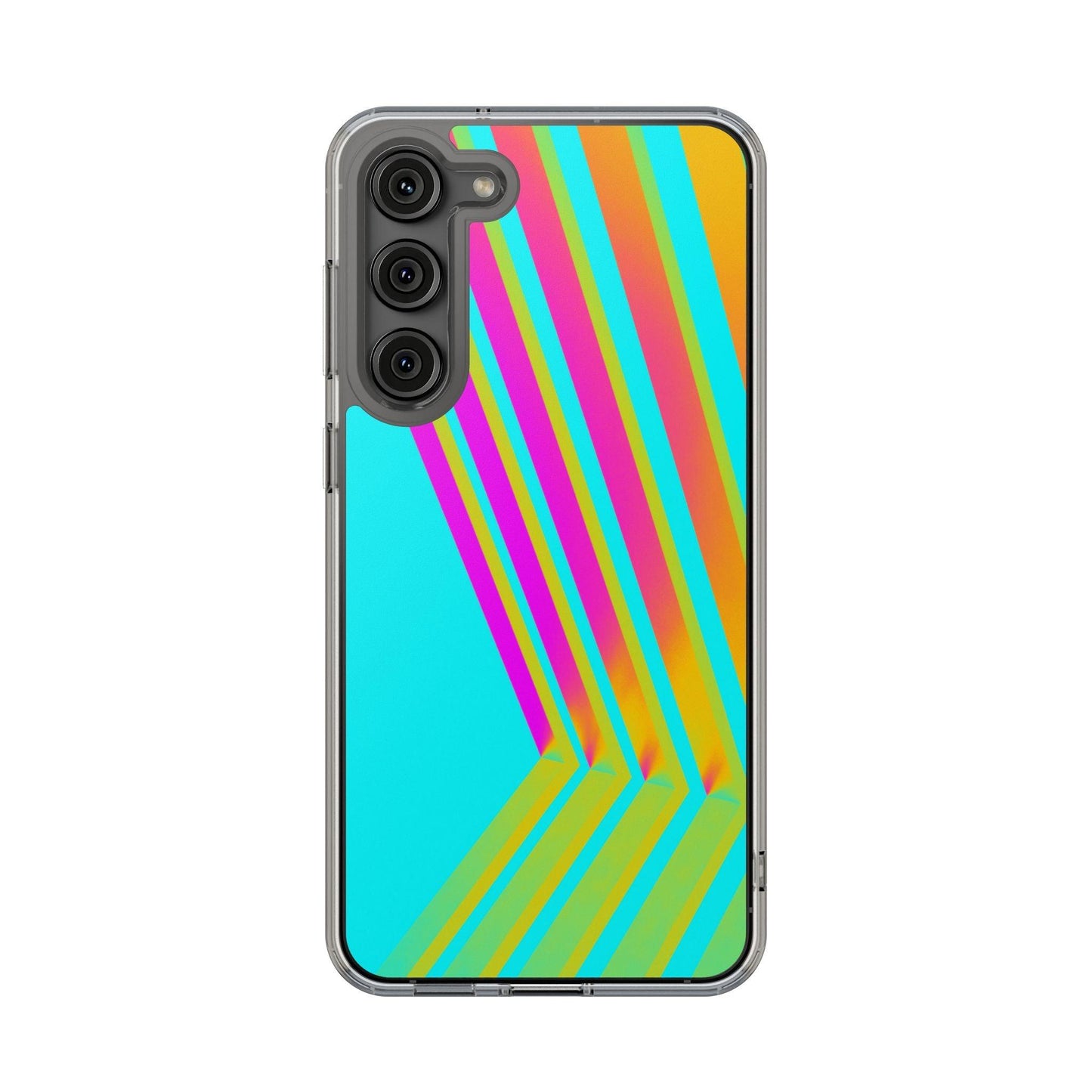 Abstract Pattern With Vibrant Color Clear Cases