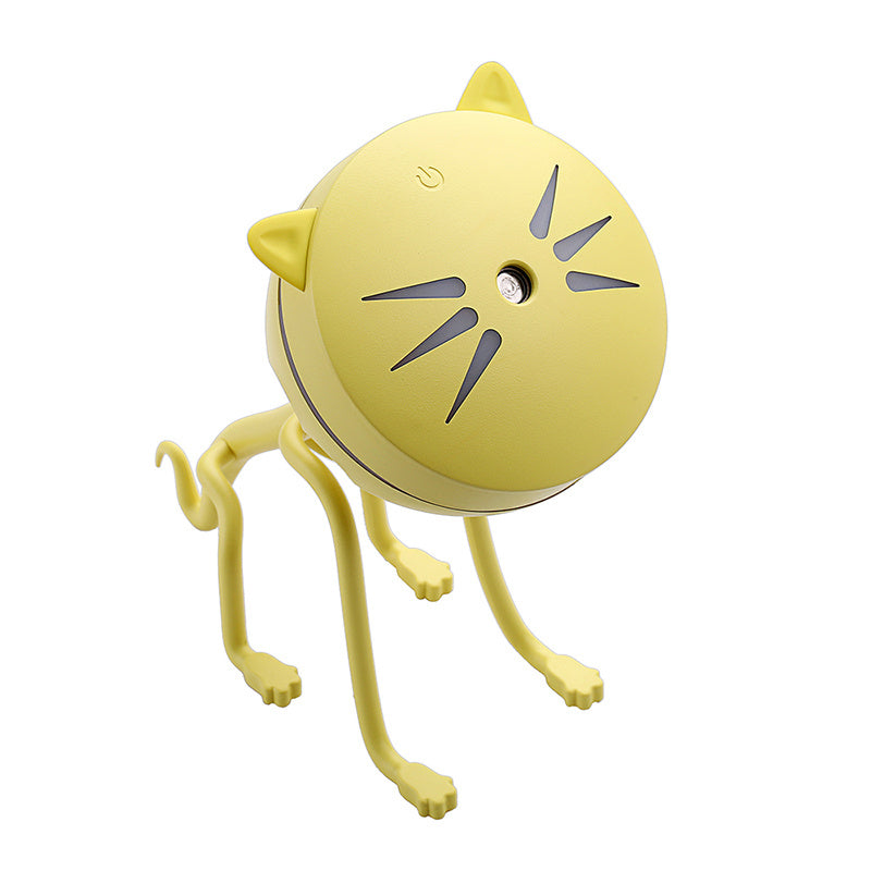 150ml Cat Ultrasonic Humidifier & LED Aromatherapy Diffuser