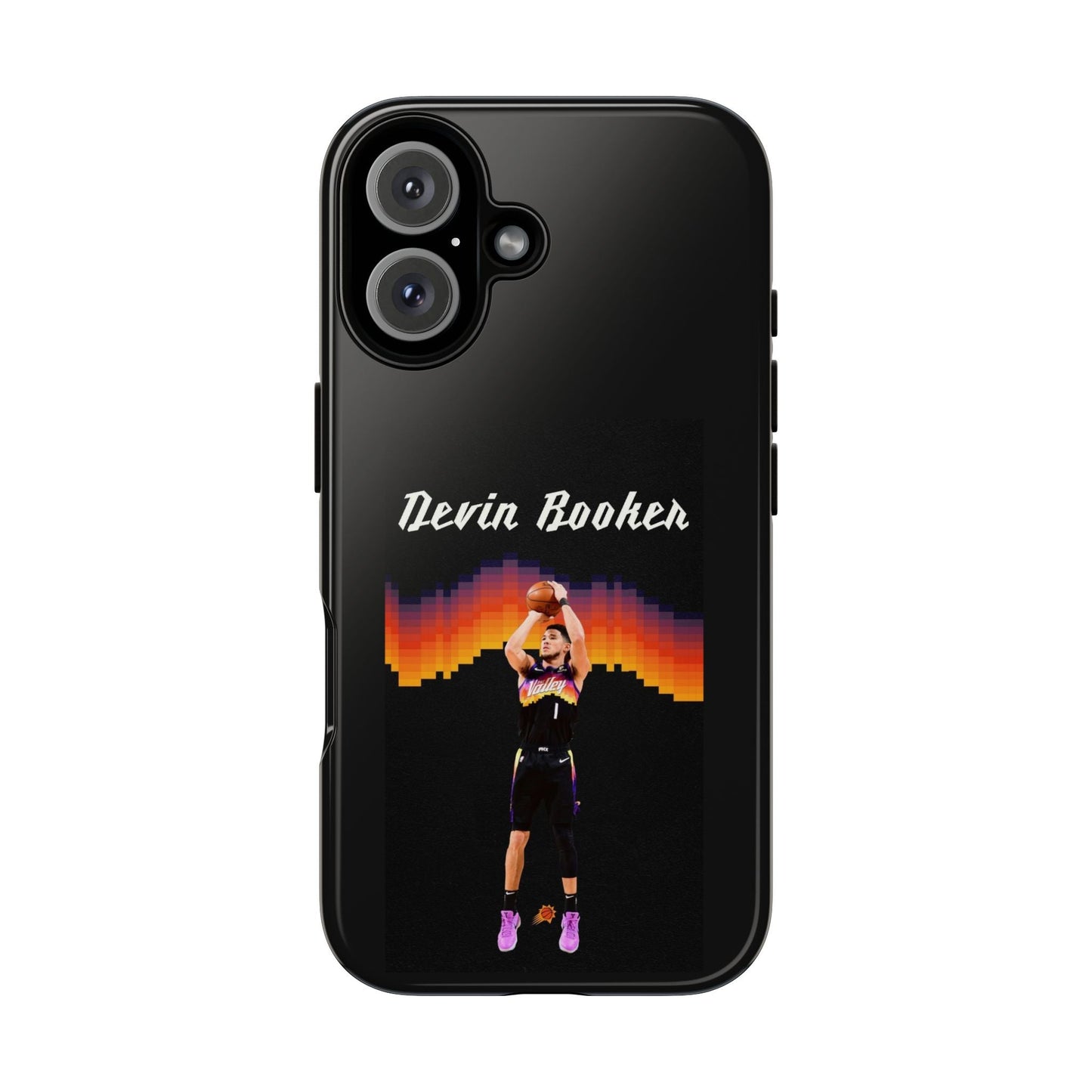 Devin Booker Precision Blaze Series – Dual-Layer ShockGuard Protection | Fits iPhone 8–16 Pro Max & Samsung Galaxy S10–S25 Ultra