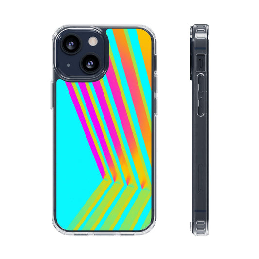 Abstract Pattern With Vibrant Color Clear Cases