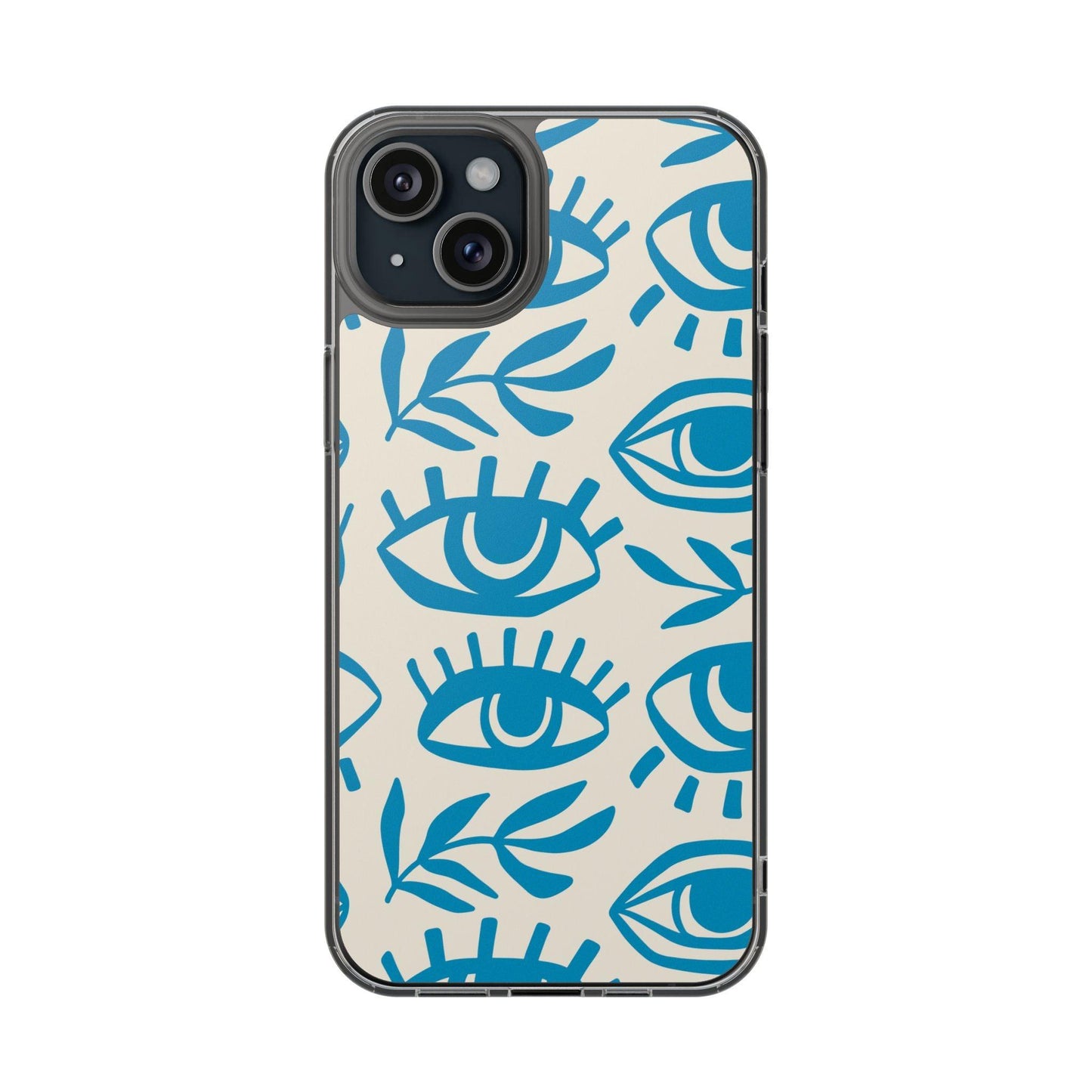 Eyes And Leaves  Pattern Clear Cases
