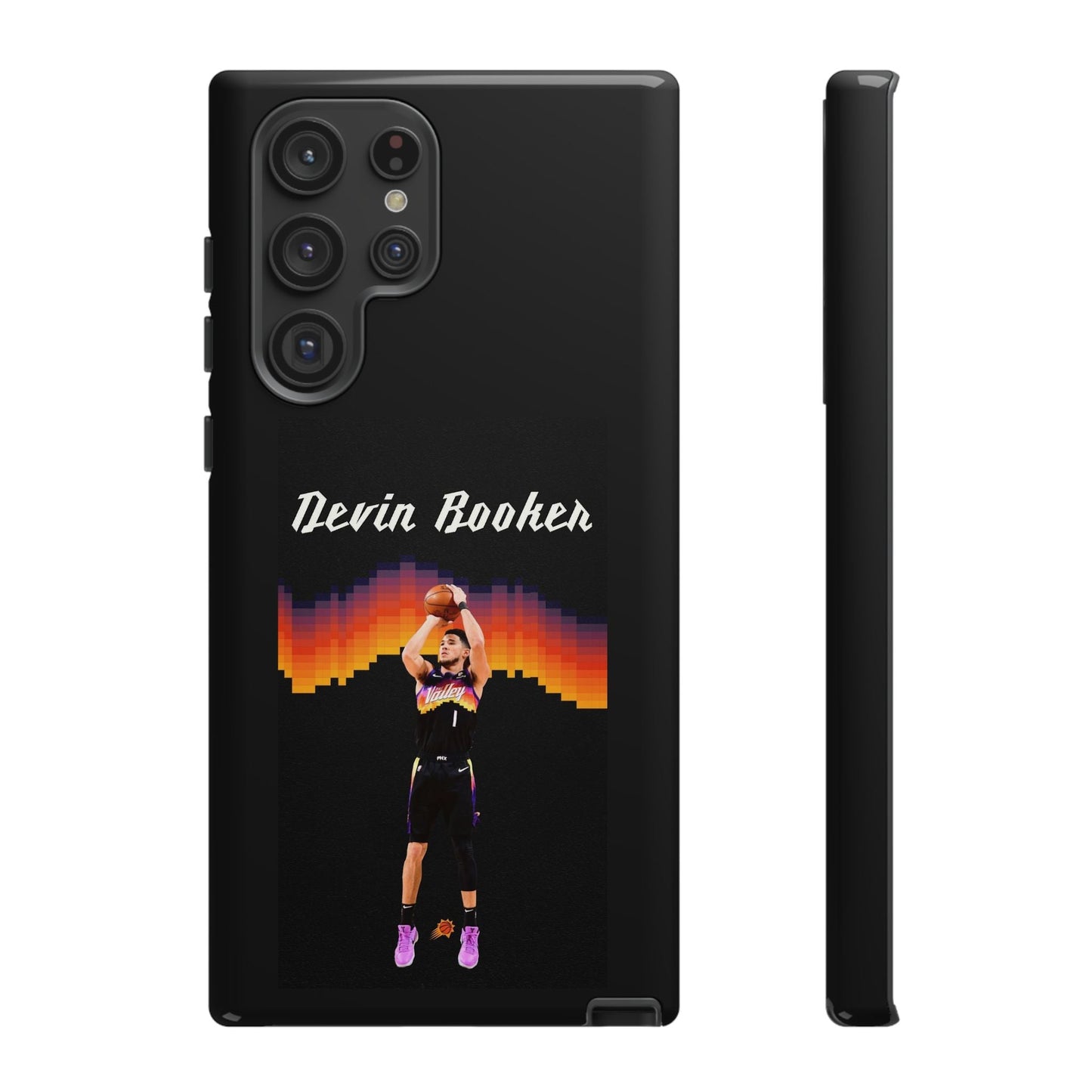 Devin Booker Precision Blaze Series – Dual-Layer ShockGuard Protection | Fits iPhone 8–16 Pro Max & Samsung Galaxy S10–S25 Ultra