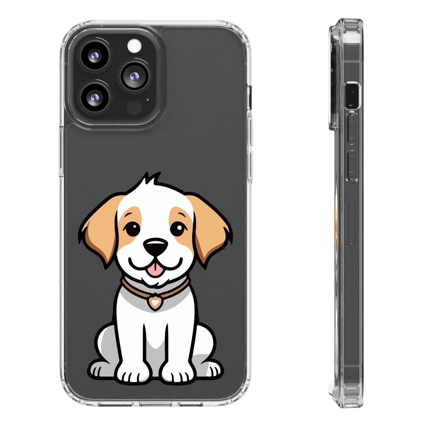 Clear Cases With Dog Printed