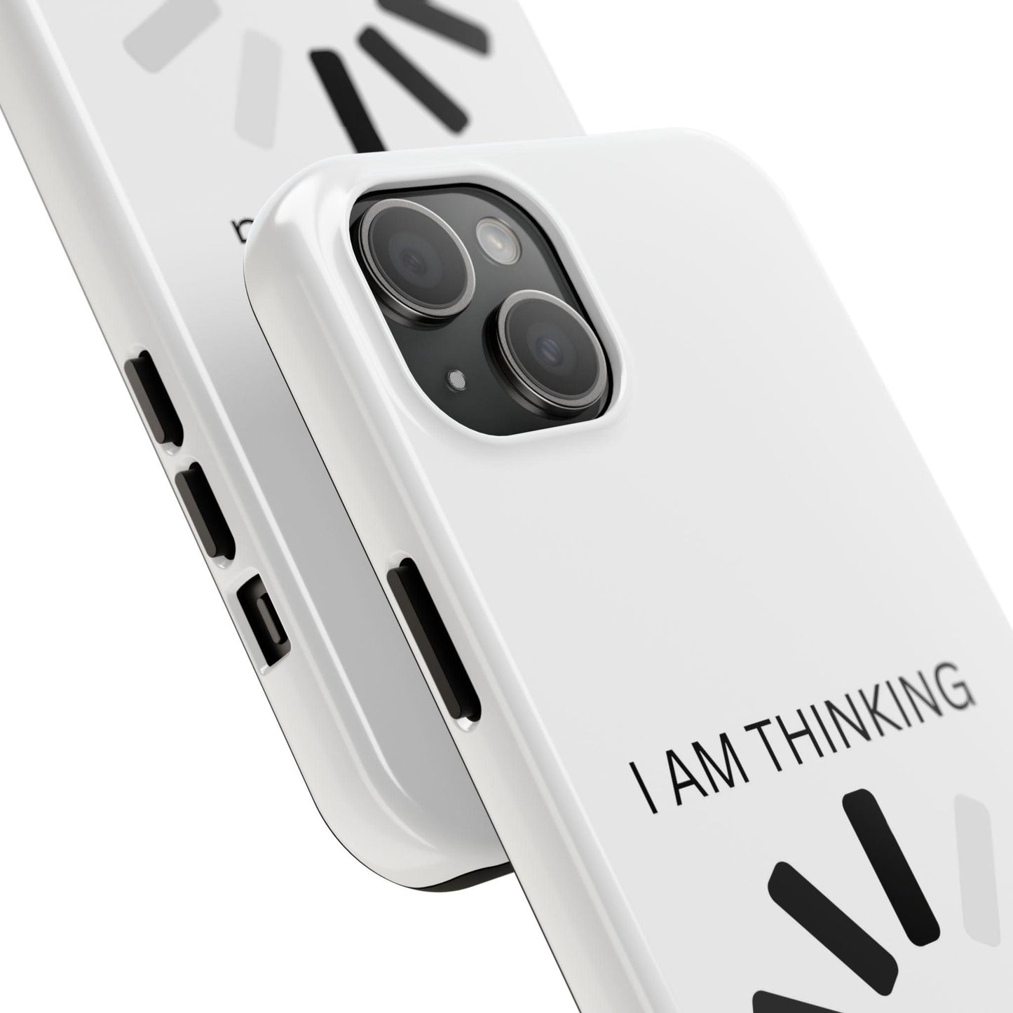 I Am Thinking To Much Text Printed Tough Phone Cases