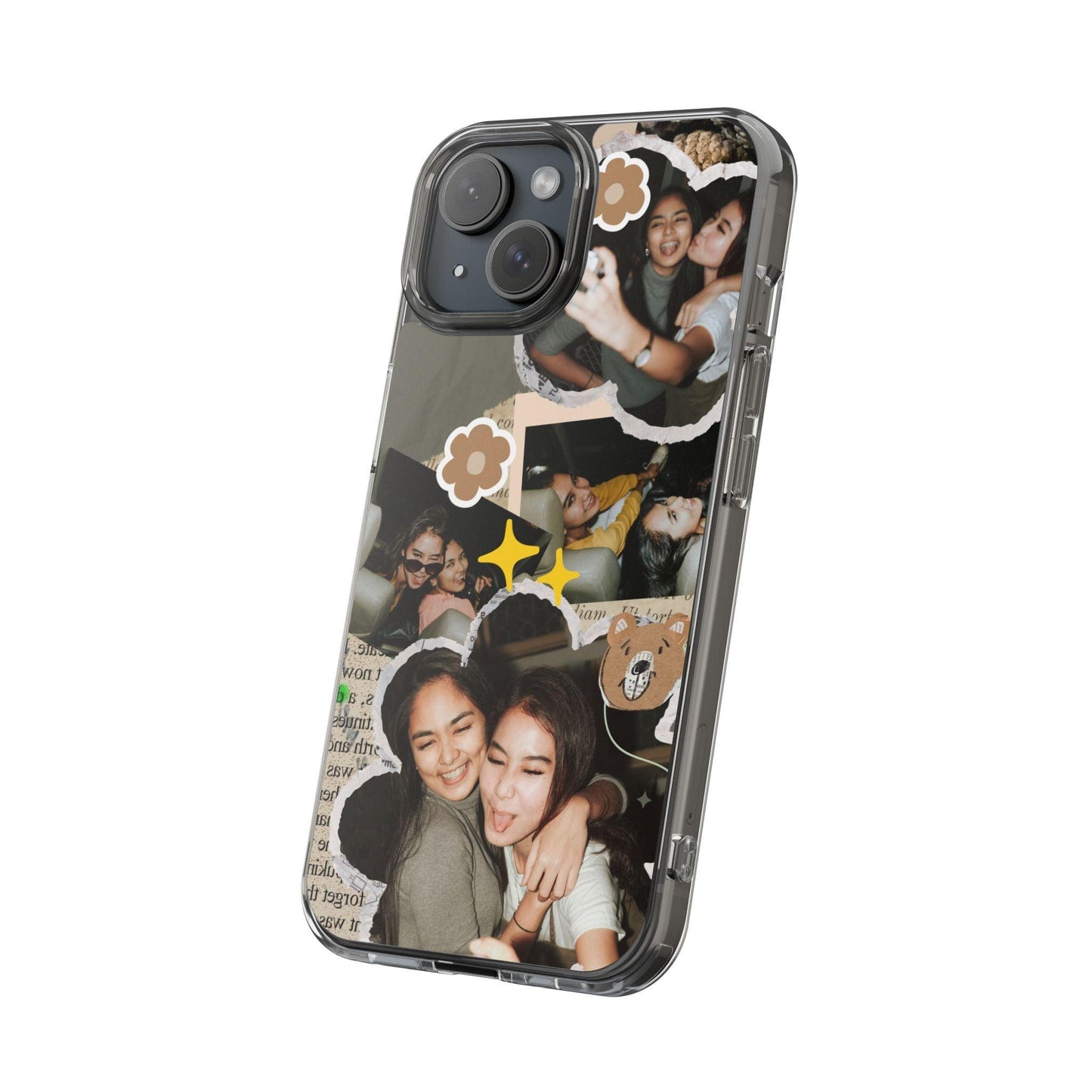 Memories In Retro Templet  Custom Printed Clear Cases