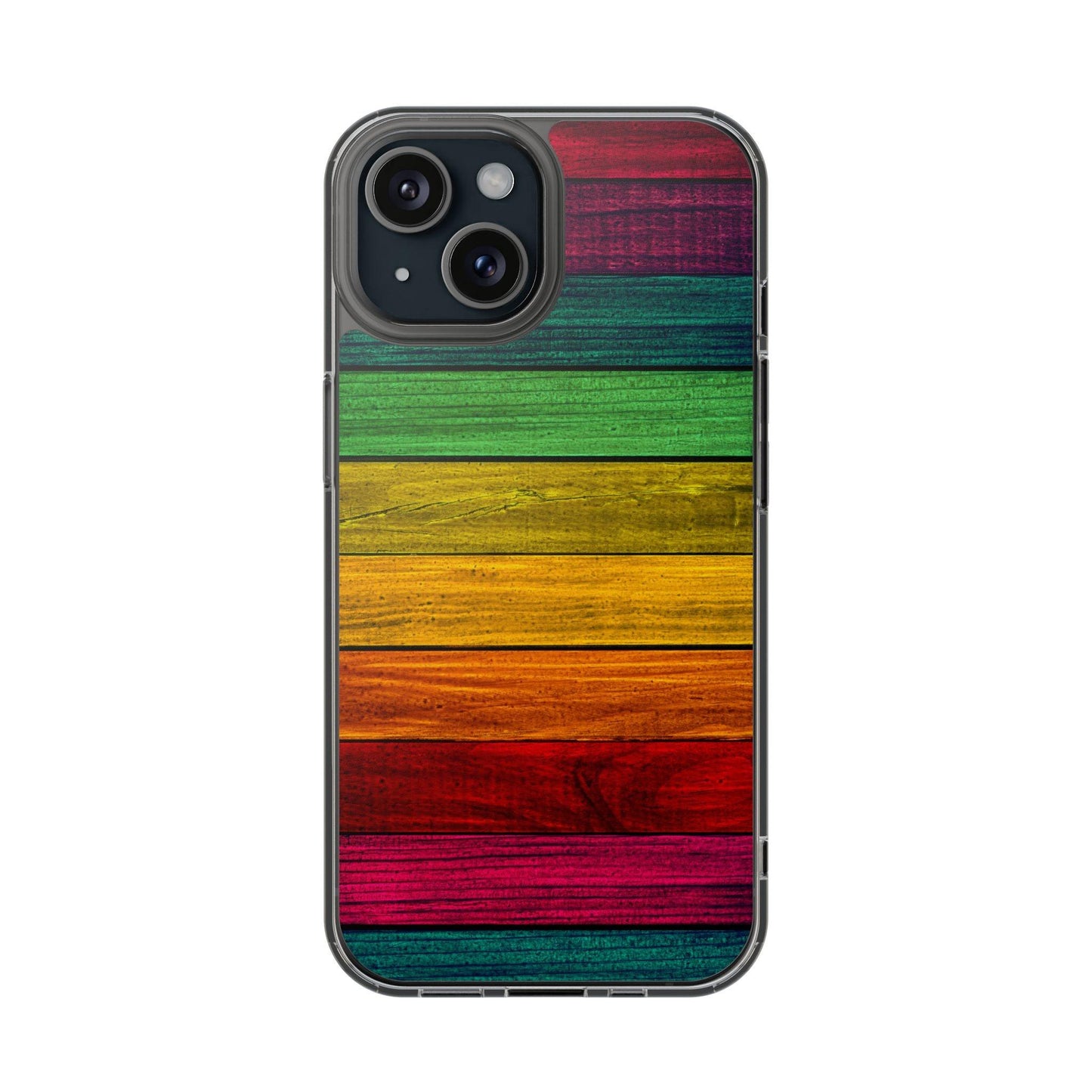 Rainbow On Woods Clear Cases