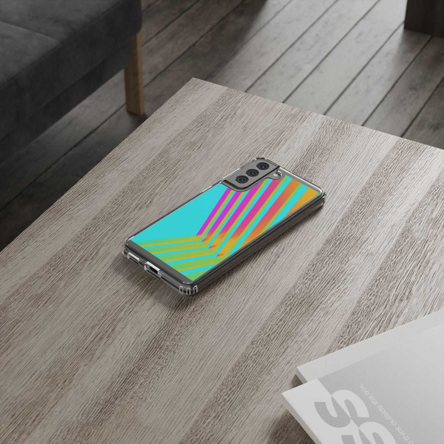 Abstract Pattern With Vibrant Color Clear Cases