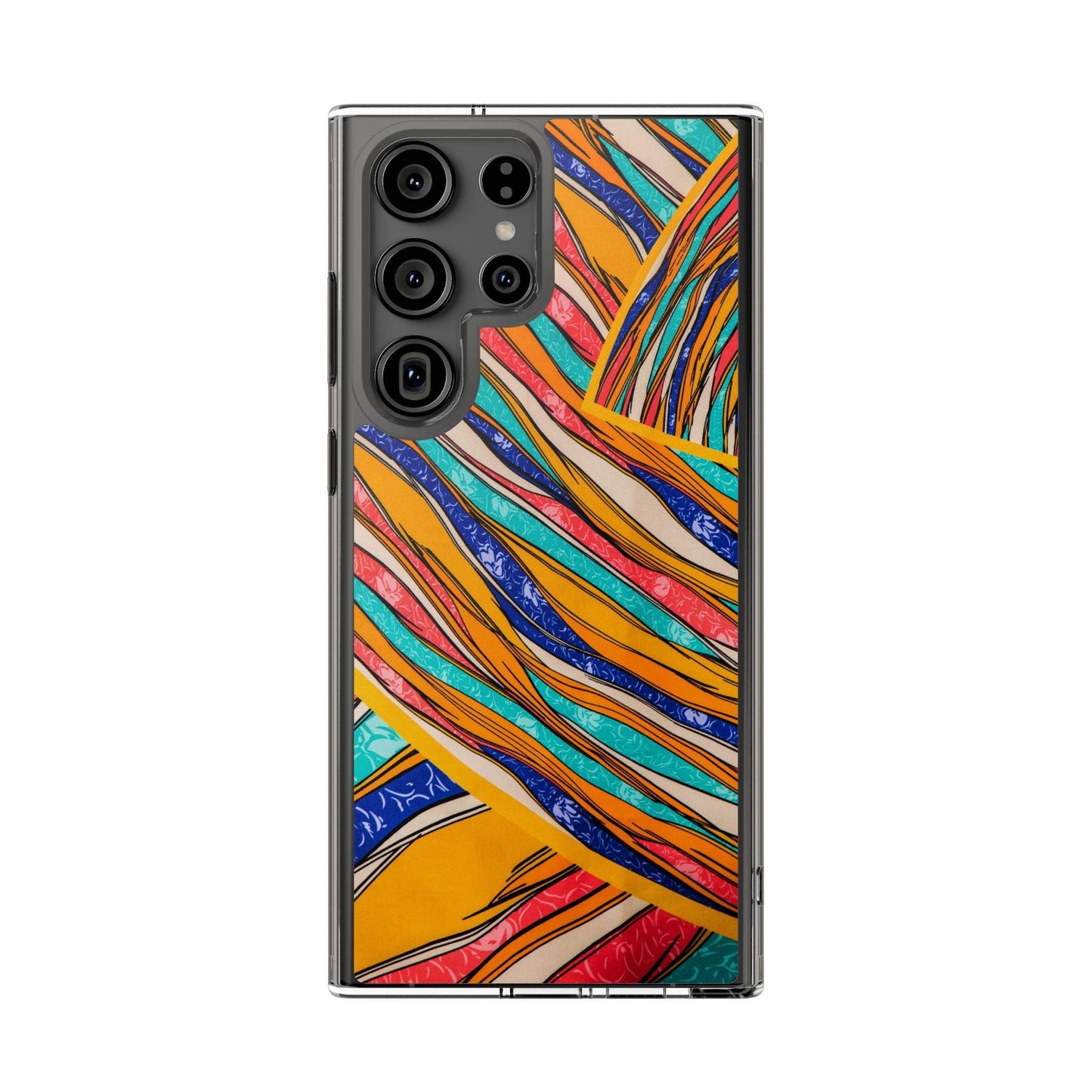 Clear Cases Stripes of  Powerful Colors