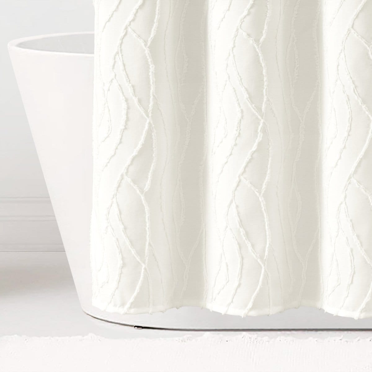 Jacquard Wave Shower Curtain