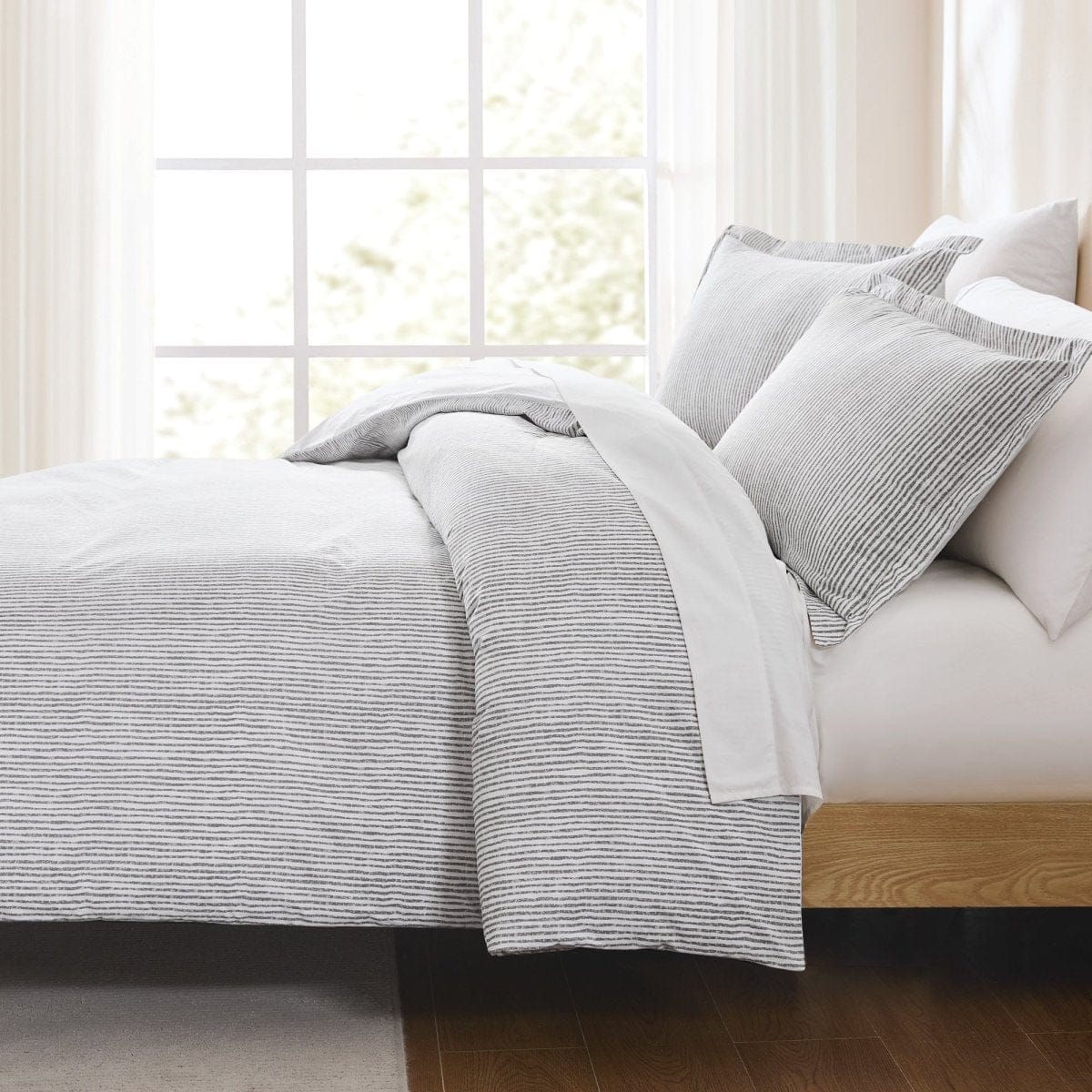 Lima Stripe Cotton Duvet Cover Set