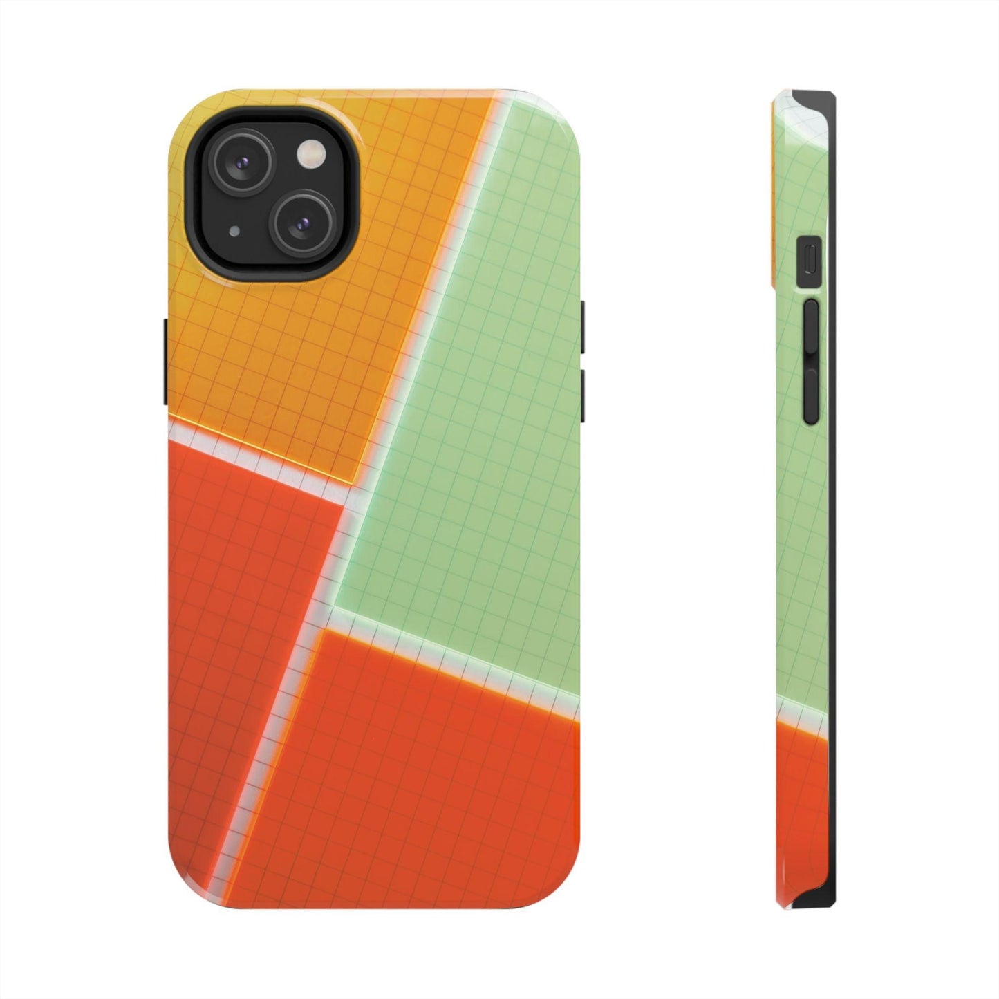 Four Colors Blocks With Shades Tough Phone Cases