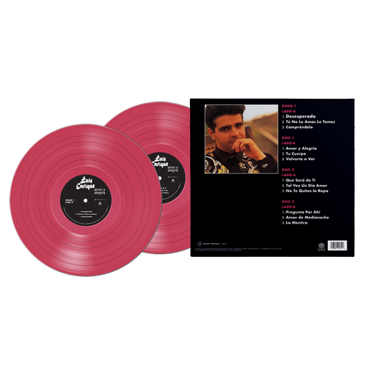 Luis Enrique - Amor Y Alegria Magenta Vinyl 2LP