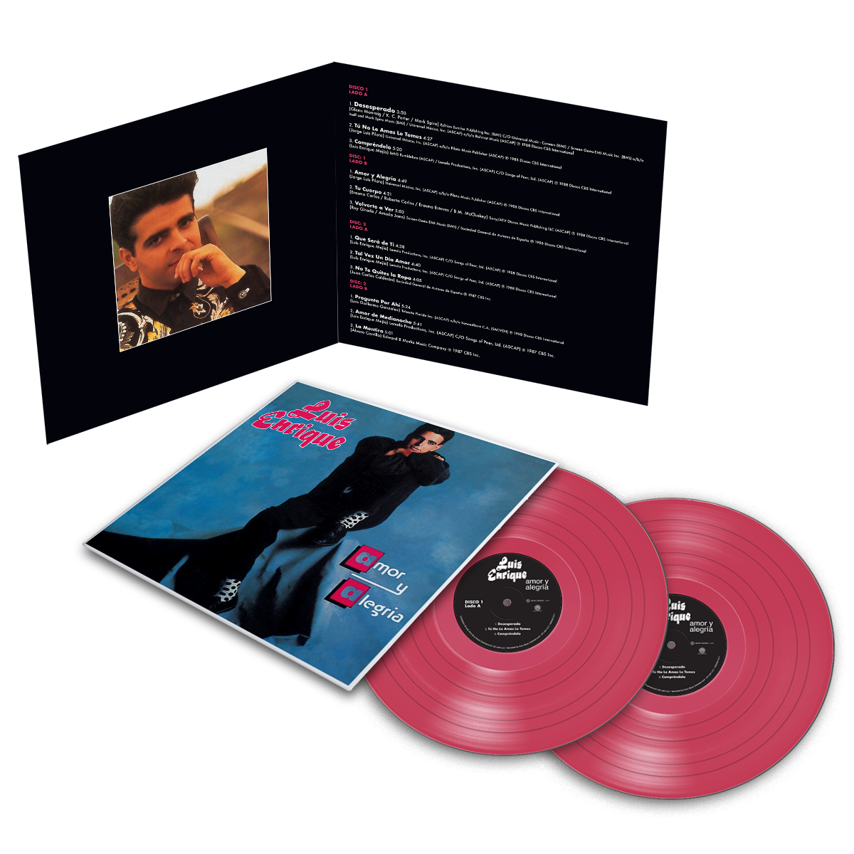 Luis Enrique - Amor Y Alegria Magenta Vinyl 2LP