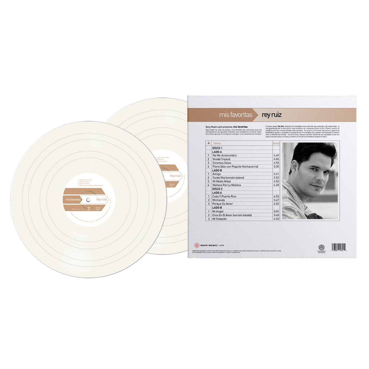 Rey Ruiz - Mis Favoritas Light Beige Vinyl 2LP