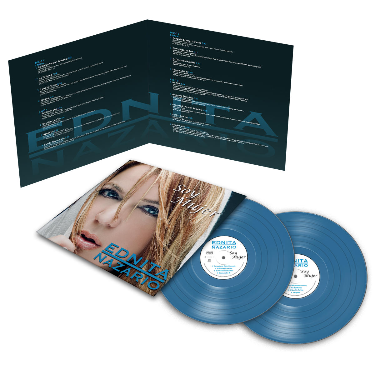 Ednita Nazario - Soy Mujer Aqua Vinyl 2LP