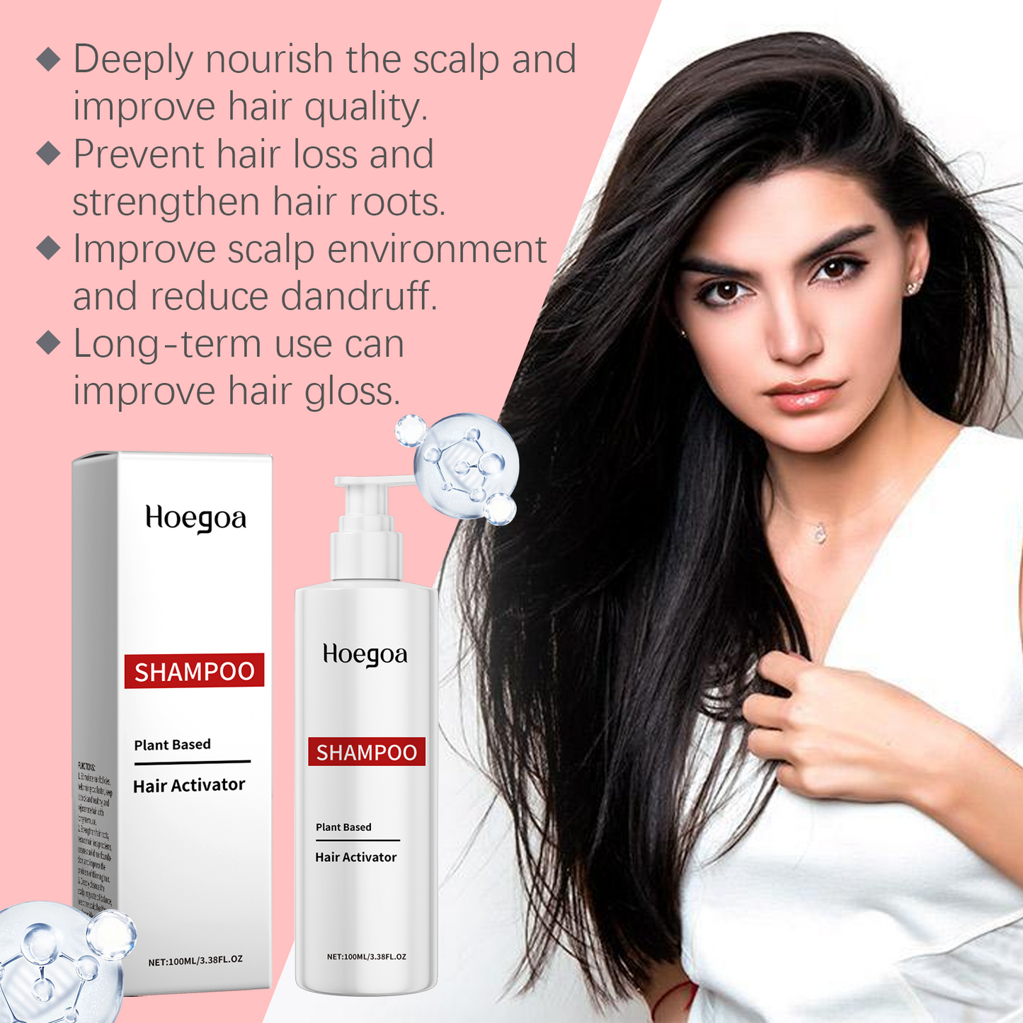 Repair Shampoo Nourishes Scalp, Hydrates Hair, Strengthens Hair, Fluffs And Refreshes Hair