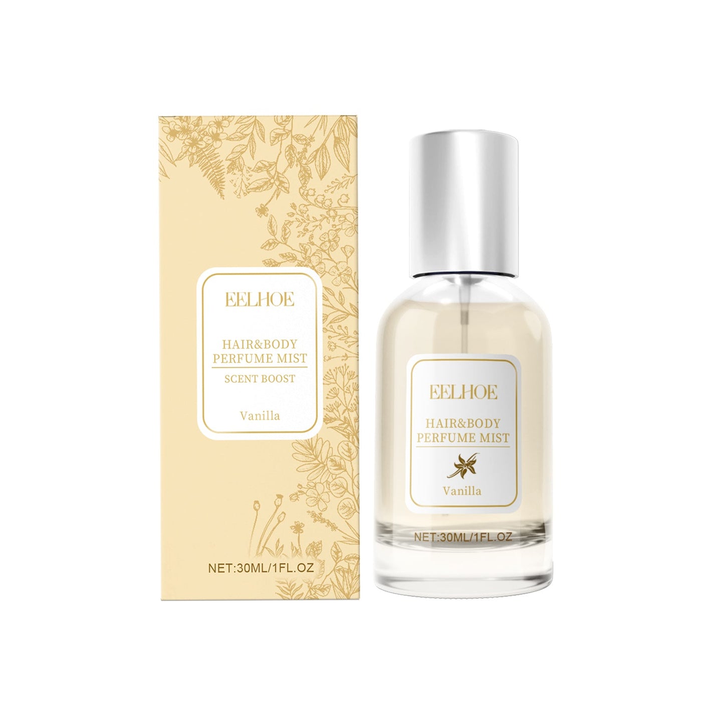 Vanilla Body Hair Perfume Spray Long-Lasting Light Fragrance Fresh Floral Fragrance Ladies Niche Perfume Spray