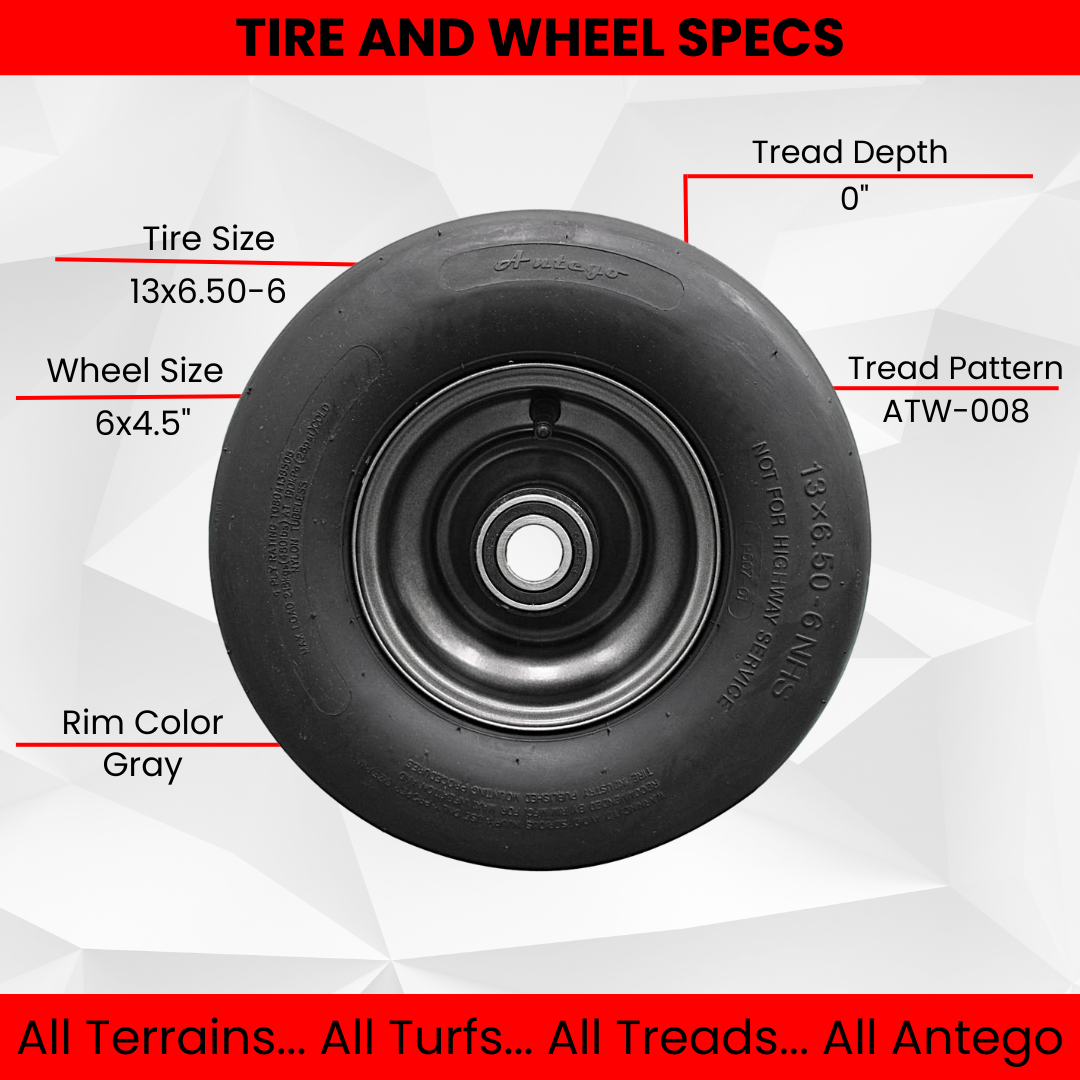 13x6.50-6 4 Ply Ariens/Gravely Tire and Wheel Assembly (Set of Four)