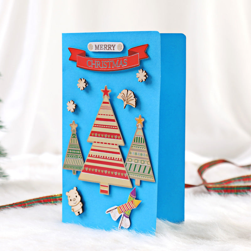 DIY Christmas Cartoon Greeting Card