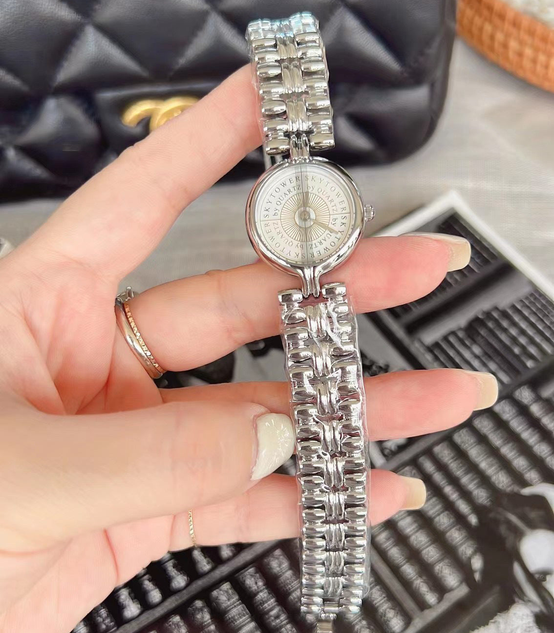 Women's Cold Style Hollow Bracelet Watch