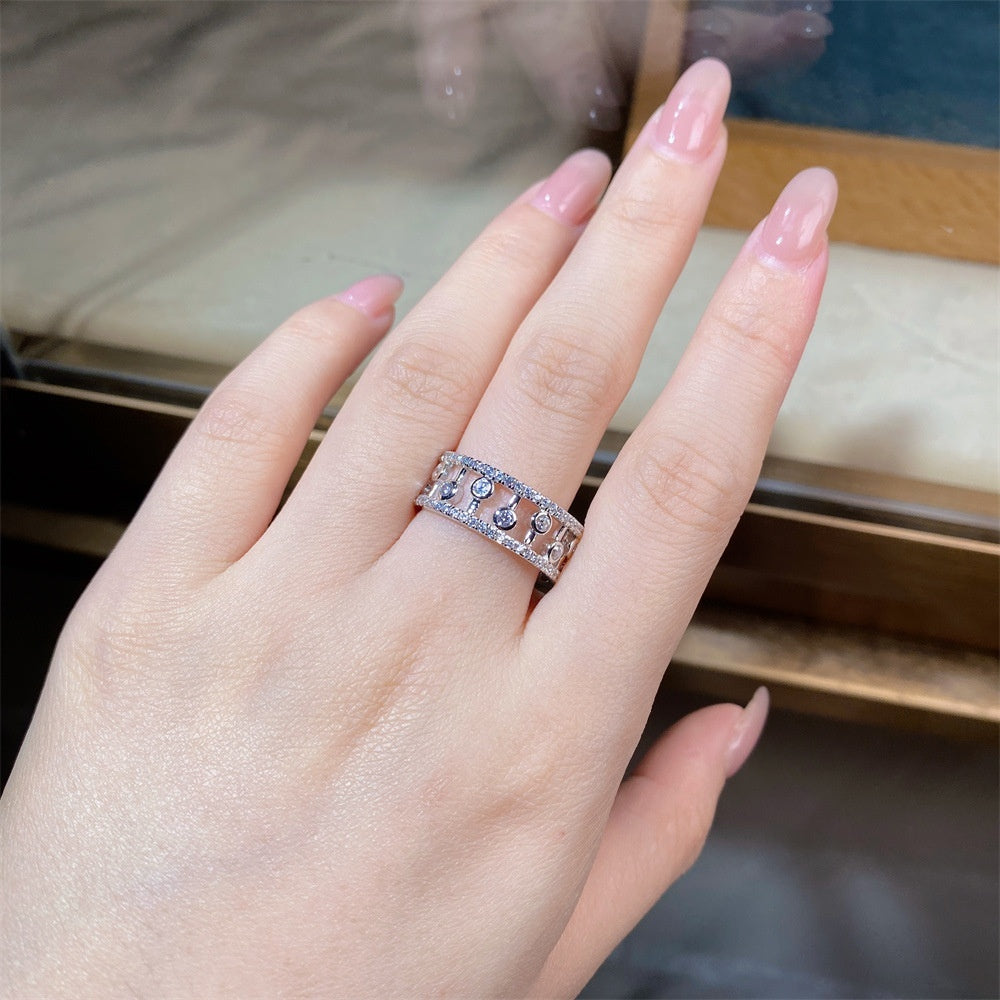 European Full Diamond S925 Sterling Silver Ring