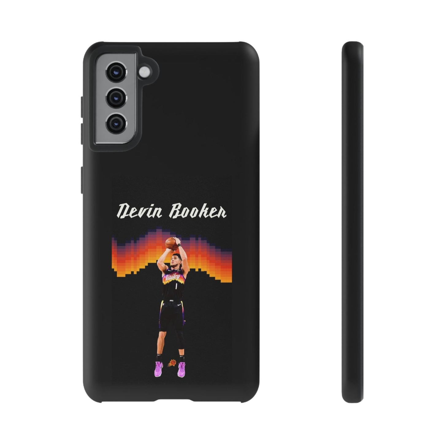 Devin Booker Precision Blaze Series – Dual-Layer ShockGuard Protection | Fits iPhone 8–16 Pro Max & Samsung Galaxy S10–S25 Ultra
