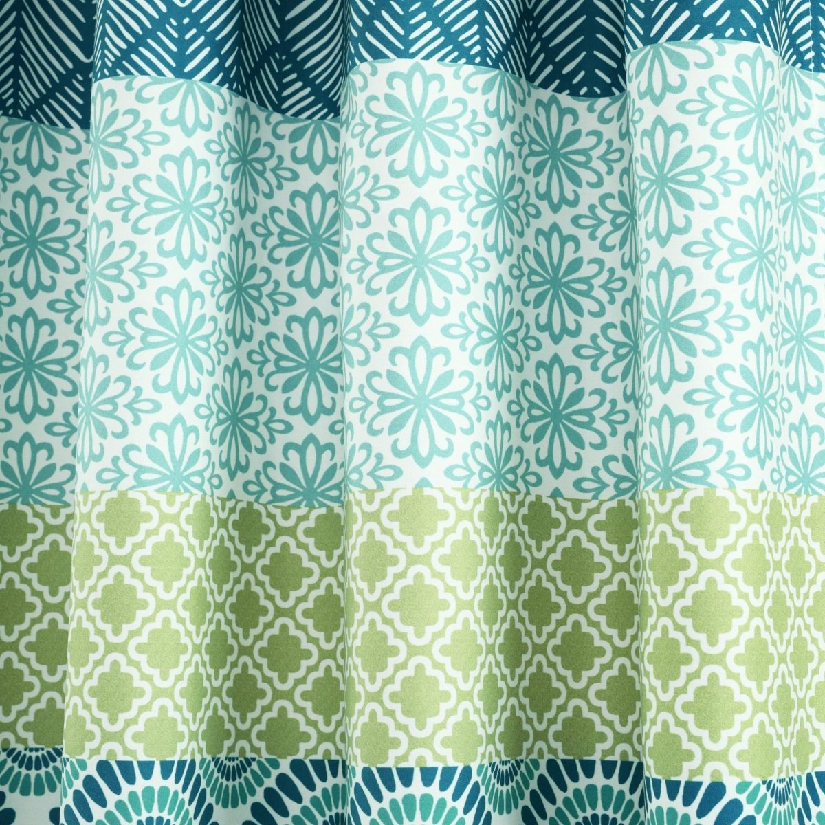 Bohemian Stripe Window Curtain Panel Set