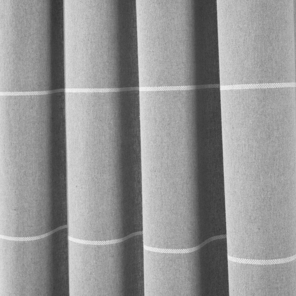 Farmhouse Boho Stripe Woven Tassel Yarn Dyed Recycled Cotton Blend Window Curtain Panel Set
