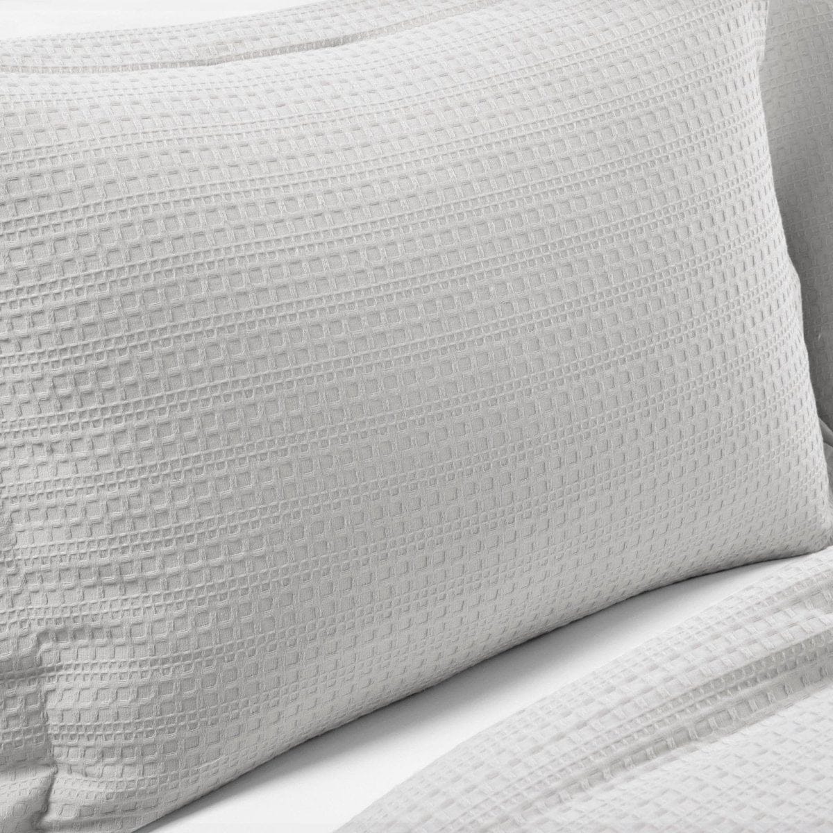 Haniya Solid Waffle Woven Cotton Textured Comforter Set