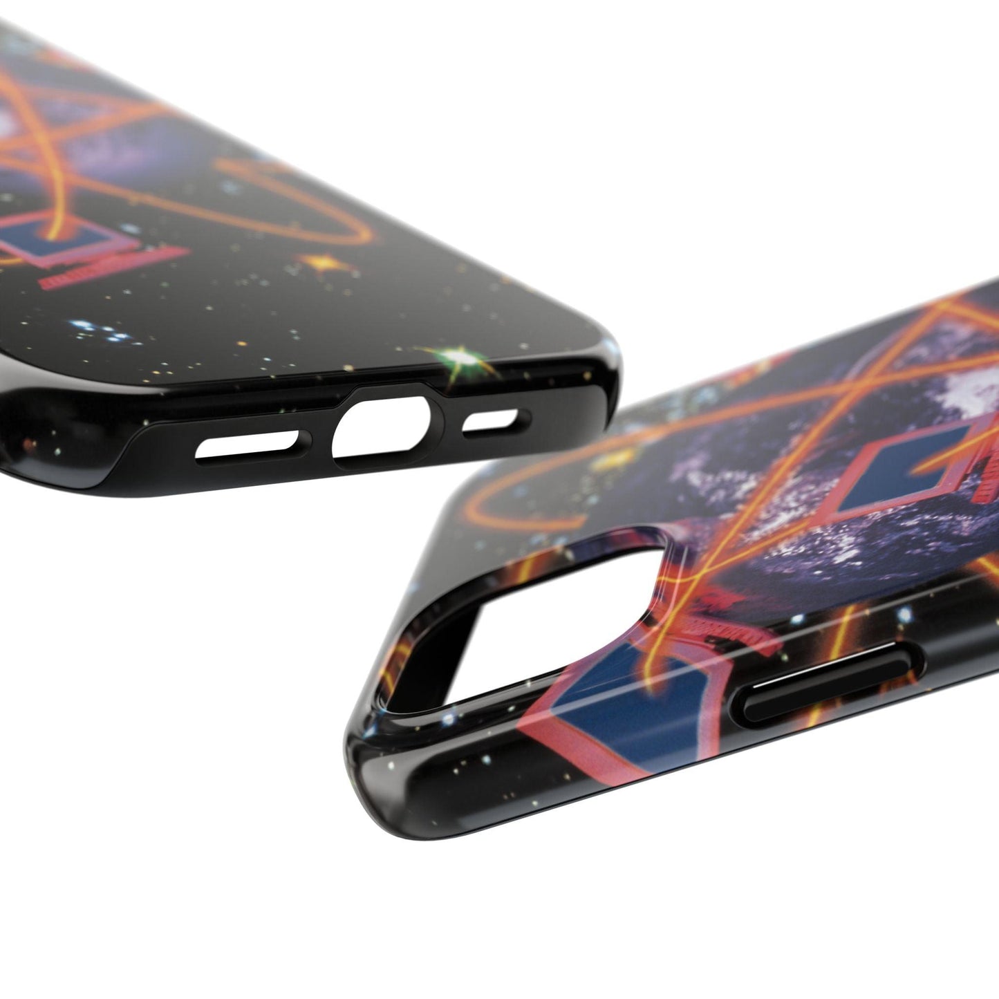 Computer Galaxy Printed With Orbiting Tough Phone Cases