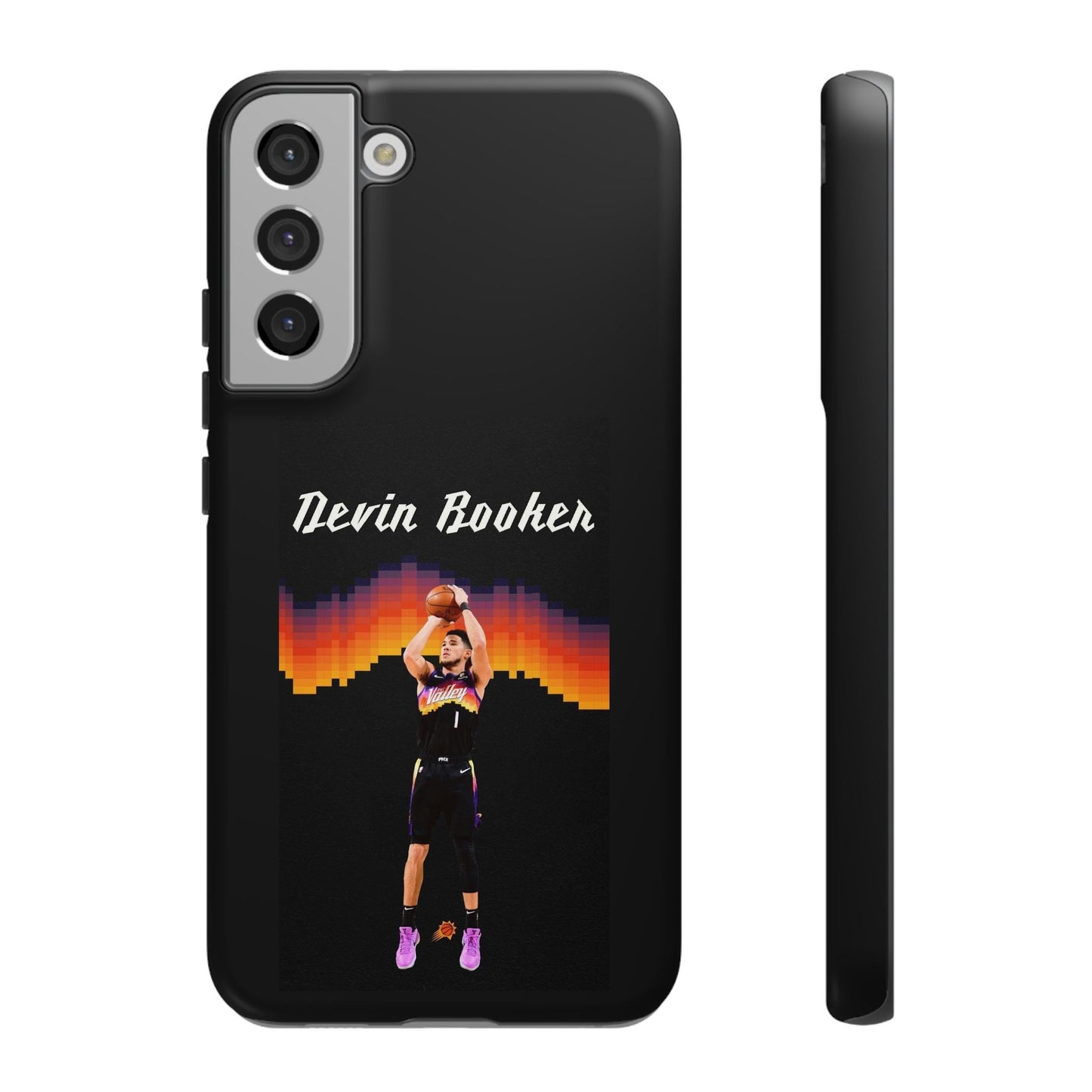 Devin Booker Precision Blaze Series – Dual-Layer ShockGuard Protection | Fits iPhone 8–16 Pro Max & Samsung Galaxy S10–S25 Ultra