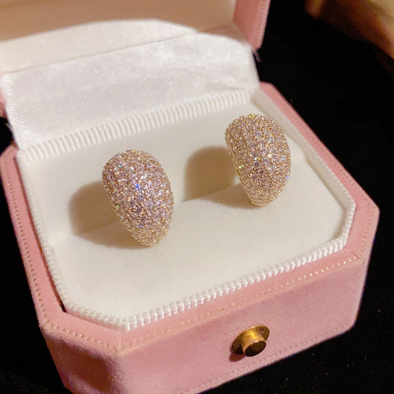 Korean Fashion Water Drop Shape Stud Earrings