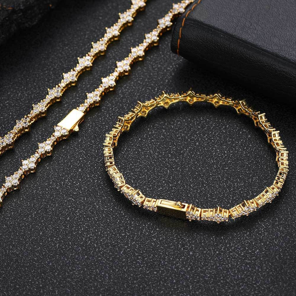 Zircon Tennis Fashion Brand Ornament Full Diamond Necklace