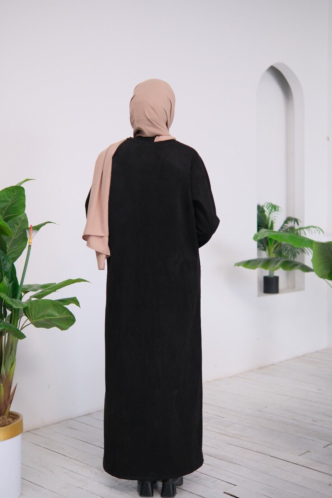 Milena Luxe Suede Abaya