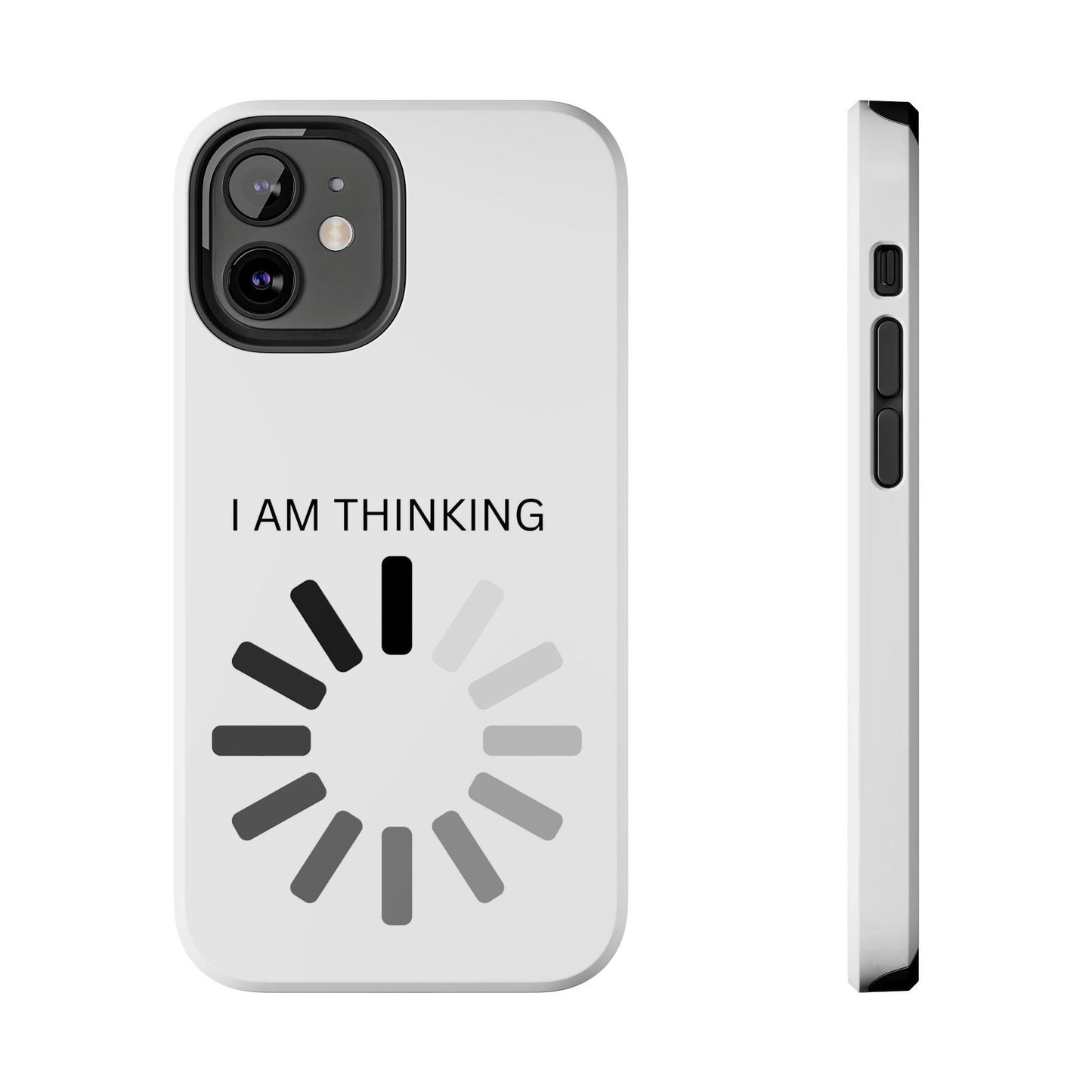 I Am Thinking To Much Text Printed Tough Phone Cases