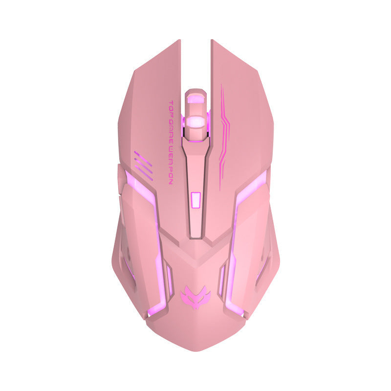 Silent Gaming Mouse with Wireless Charging