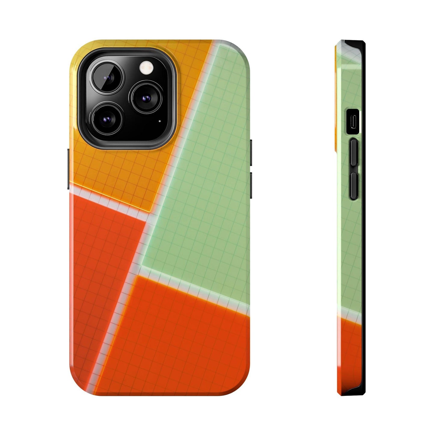 Four Colors Blocks With Shades Tough Phone Cases