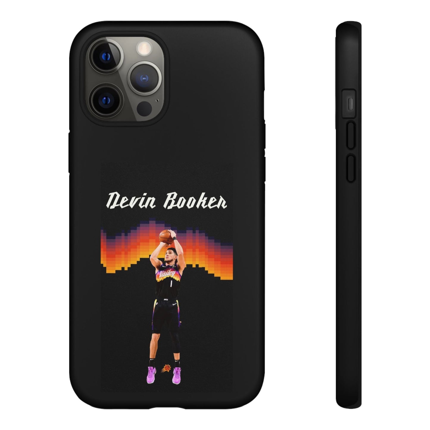 Devin Booker Precision Blaze Series – Dual-Layer ShockGuard Protection | Fits iPhone 8–16 Pro Max & Samsung Galaxy S10–S25 Ultra