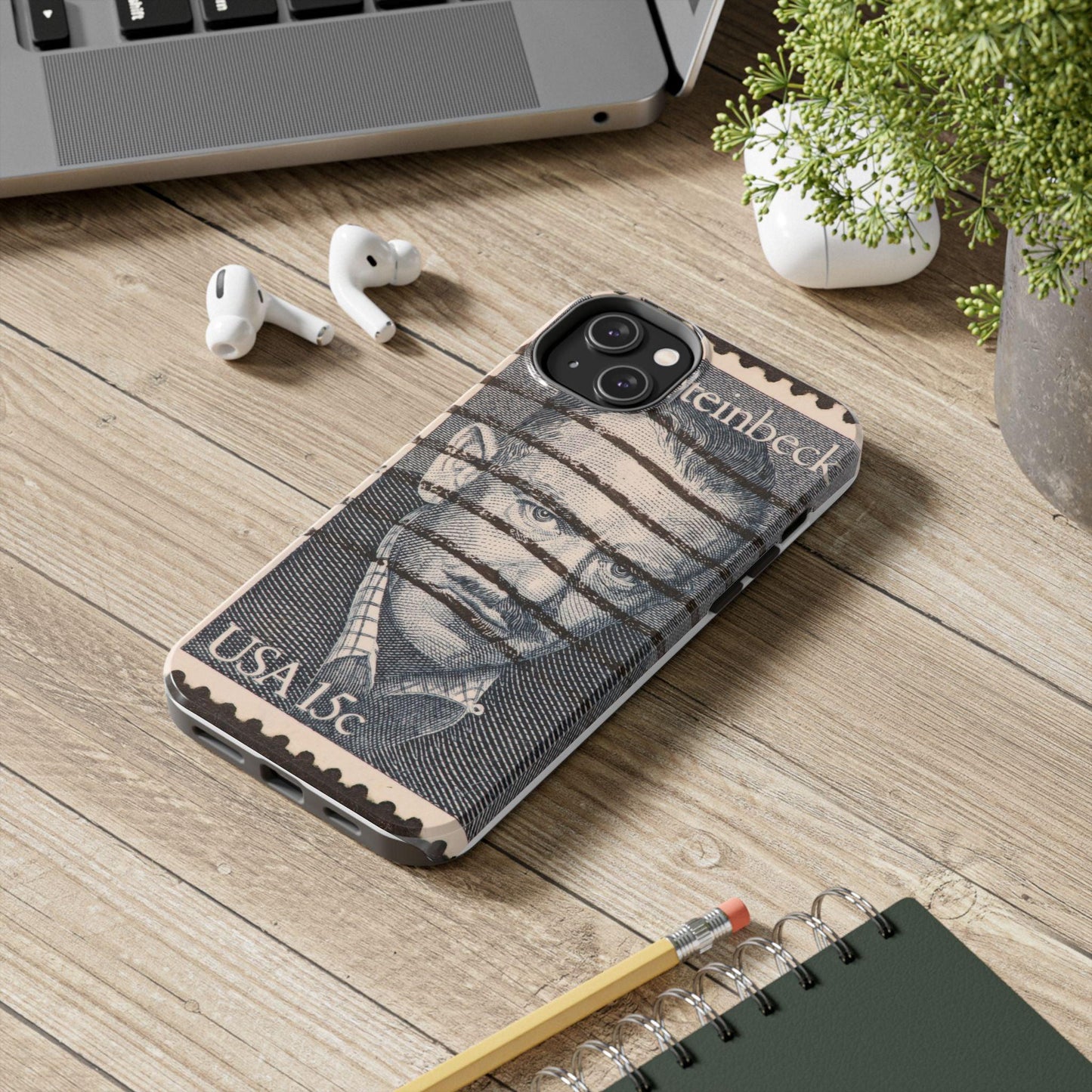 John Steinbeck USA 15c Printed Tough Phone Case for iPhone - Literary Tribute Design