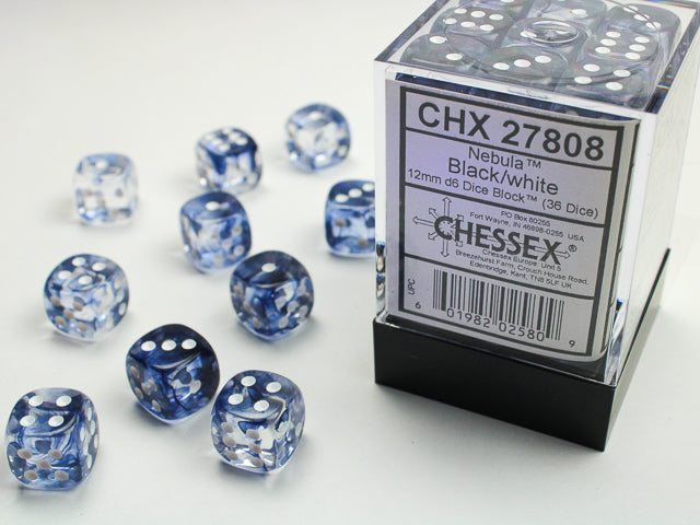 Chessex: D6  Nebula™ Dice sets - 12mm