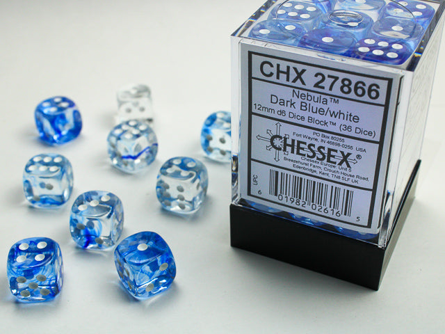 Chessex: D6  Nebula™ Dice sets - 12mm