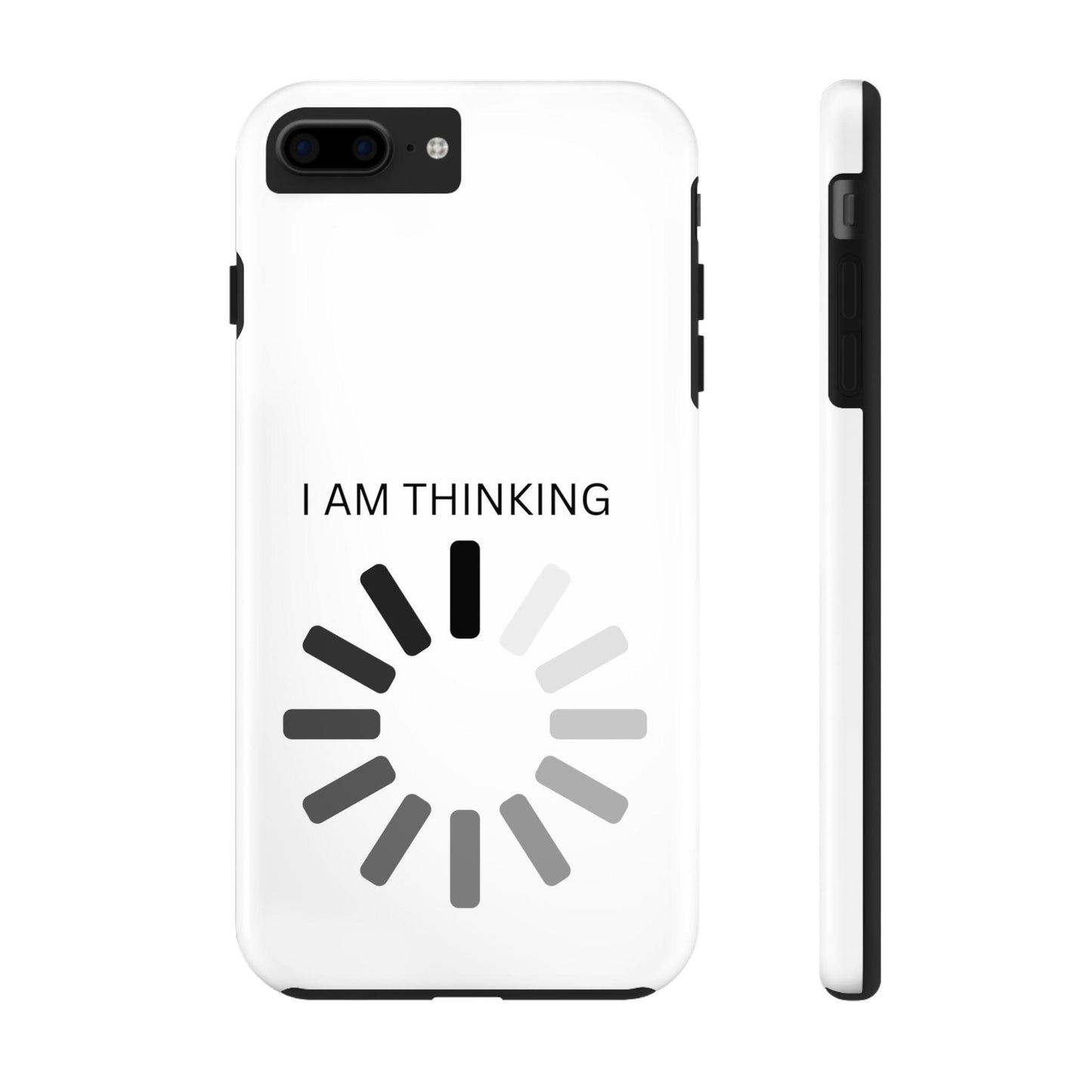 I Am Thinking To Much Text Printed Tough Phone Cases