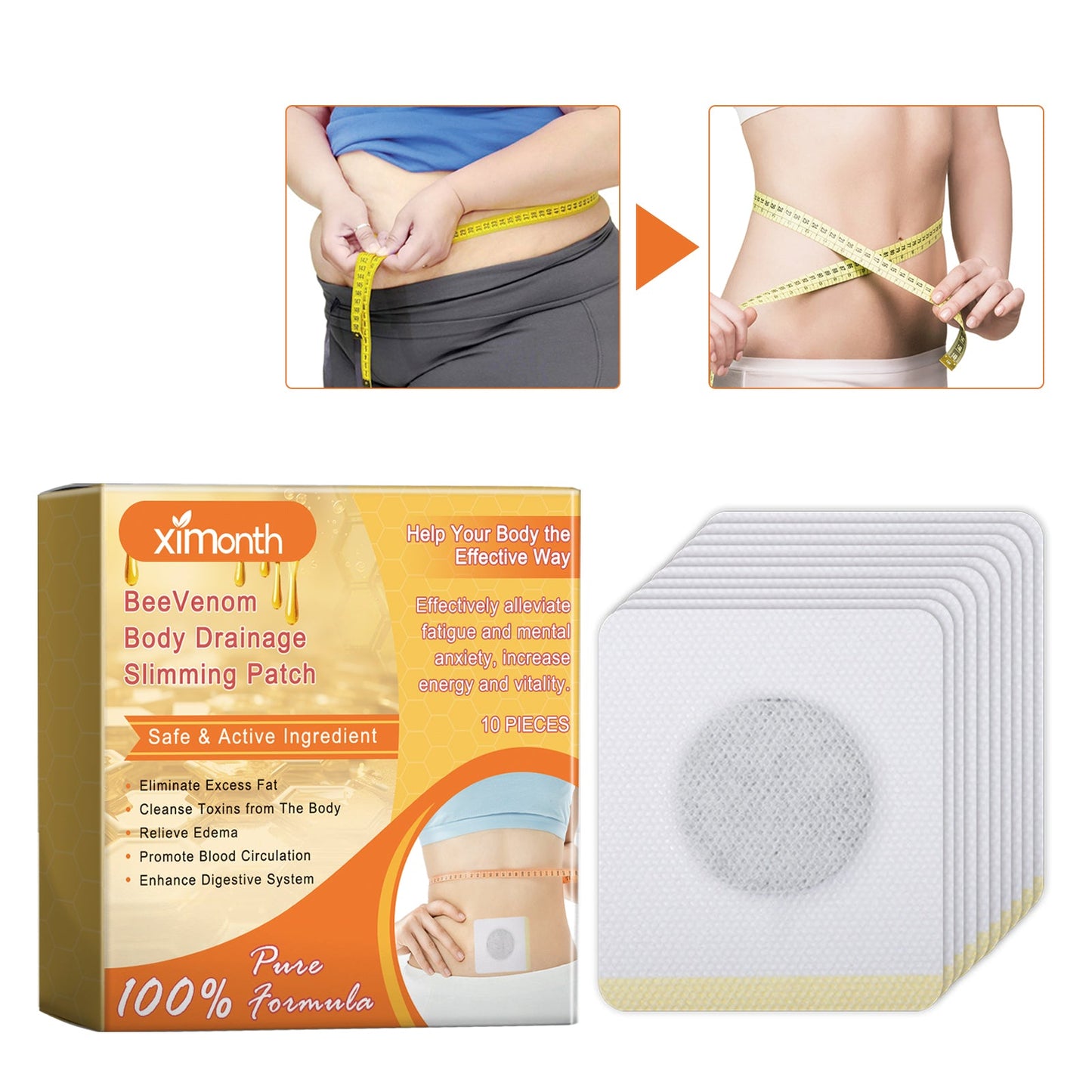 Body Shape Patch, Compact And Light Body Shape Slimming Belly Belly Patch