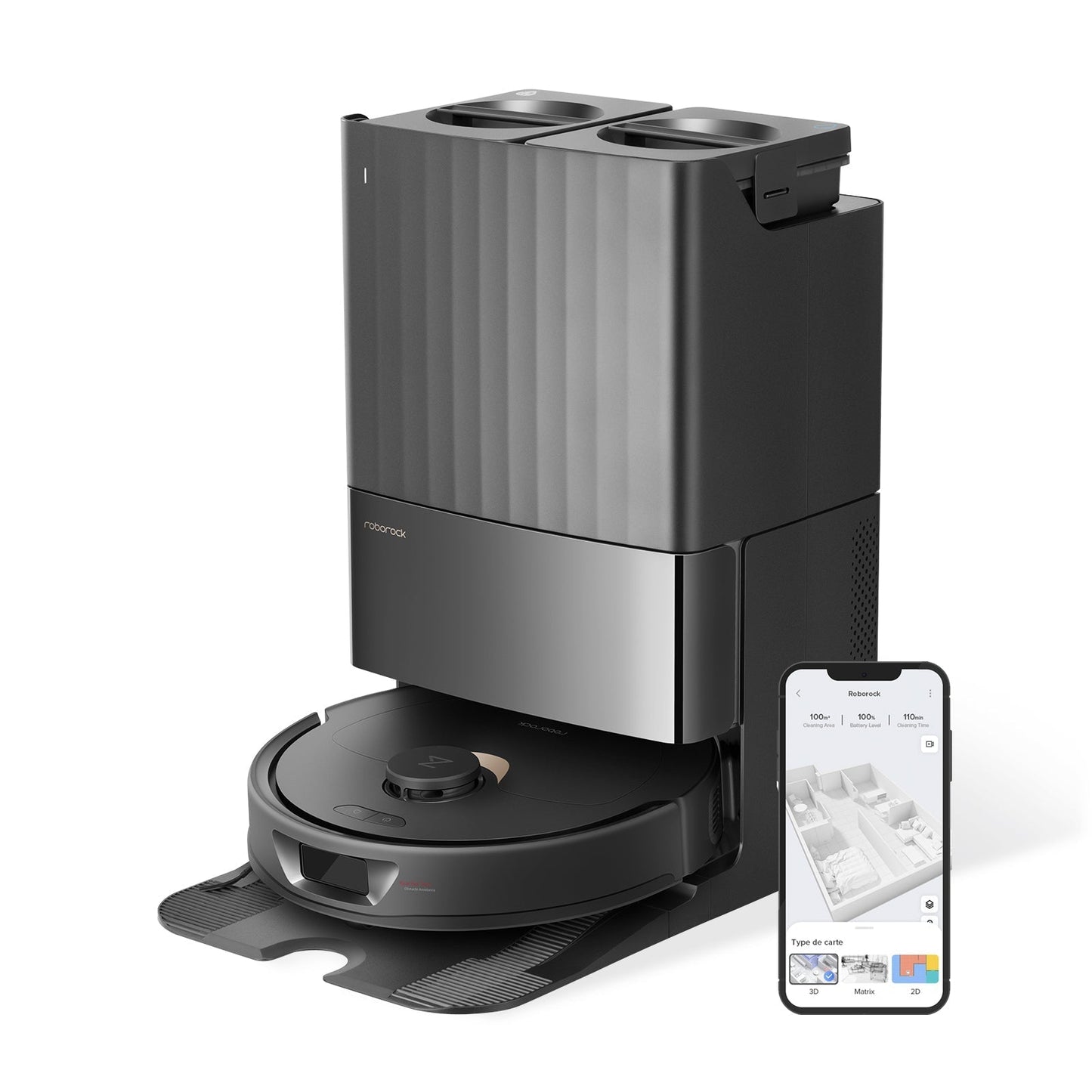 【Certified Refurbished 90% New】Roborock Qrevo Robot Vacuum with Multifunctional Dock